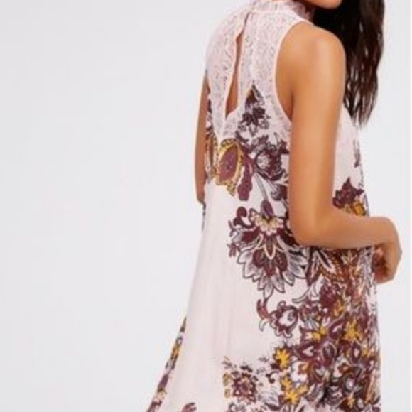 Free People Marsha Blush Floral Dress - Picture 4 of 4